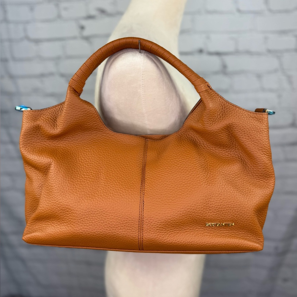 Bostanten Nevin Genuine Leather Satchel Hobo Top Handle Tote - Picture 2 of 13